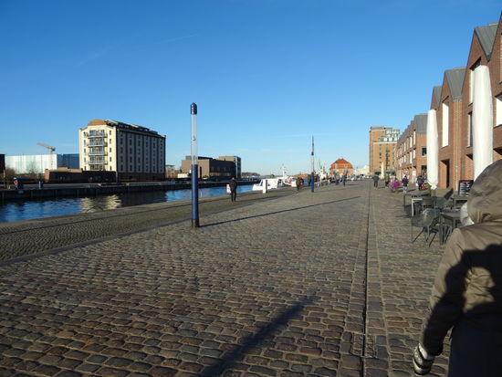 Heute ist auch das Hafengebiet wieder erreichbar   