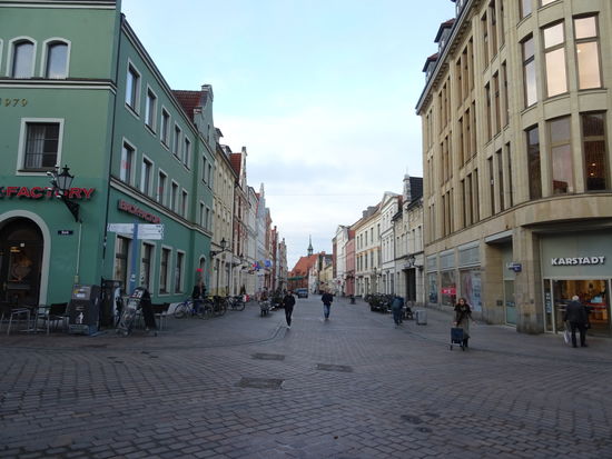 Blick in die Fußgängerzone.