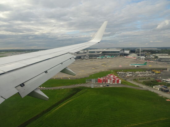 Kurz vor der Landung