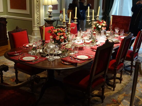 Im ehemaligen Herrenhaus sind nur wenige Räume der Öffentlichkeit zugänglich.