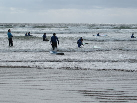 Sie nutzen den Wellengang 