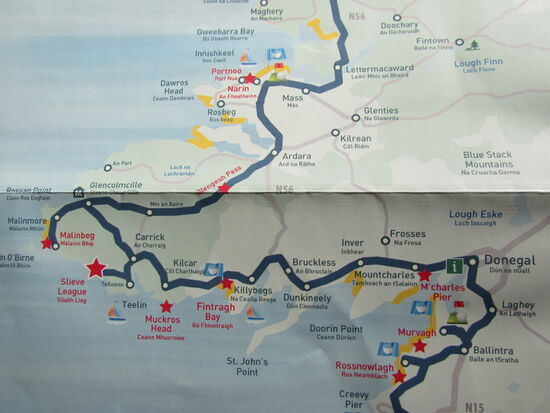 Hier sind unsere Tagesziele zu sehen.