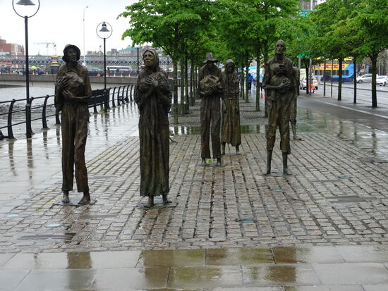 Ein Denkmal für die irischen Auswanderer die einst nach Kanada gegangen sind.