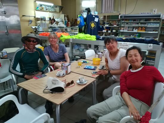 Rast mit Jorge, Wei und Wei 