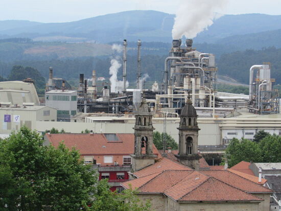 Blick auf Ponttecesures, nicht ganz so beschaulich 