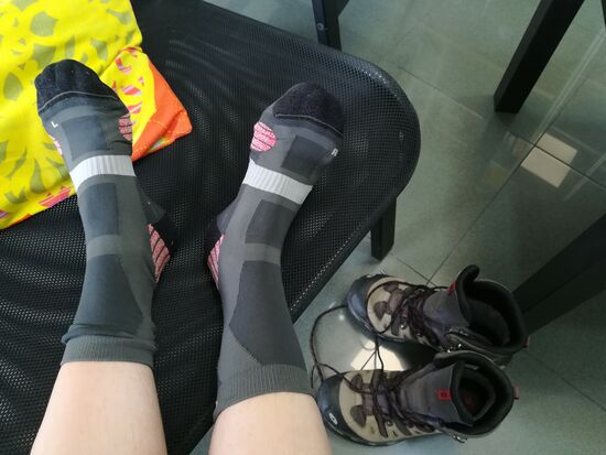 Ich bereite mich auf die letzten 25km vor 