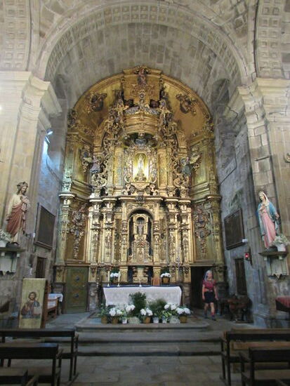 Im Zimmer hinter dem Altar gab es den Stempel für den Pilgerausweis 