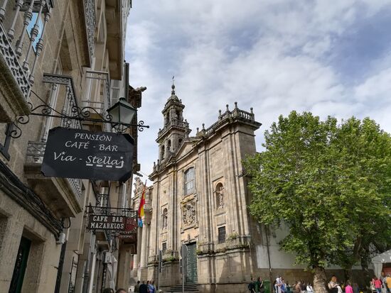 Dann geht es zur Unterkunft, die Pension Via Stellas