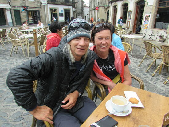 Margit und Scott. Scott kommt aus den USA und ist schon einige Monate unterwegs.