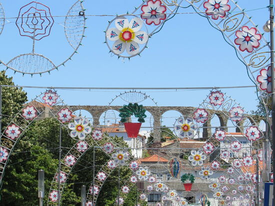 Blick auf das St Clara Äquaduct. Es wurde 1705- 1714 erbaut und ist 7 km. Es hat insgesamt 999 Bögen.