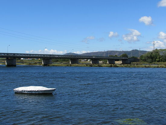 Über die Brücke geht es nach Esposende - unser heutiges Ziel. 