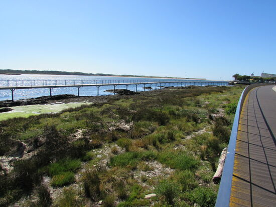Am Etappen Ziel in Esposende.