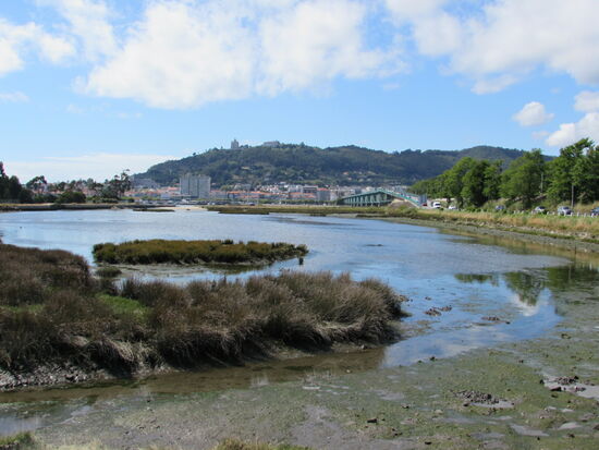 Nach fast 30km Fußmarsch sehen wir unser heutiges Ziel - Viana de Castelo