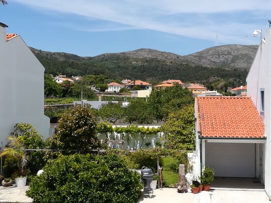 Blick vom Balkon meines Zimmers