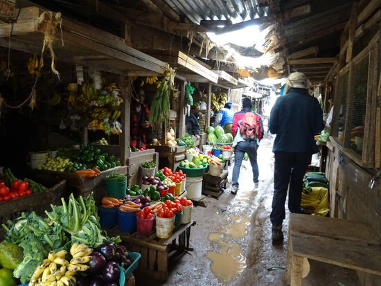 Reichhaltiges Obst und Gemüse Angebot