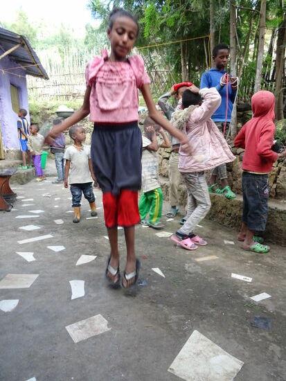 Workay beim Seilspringen