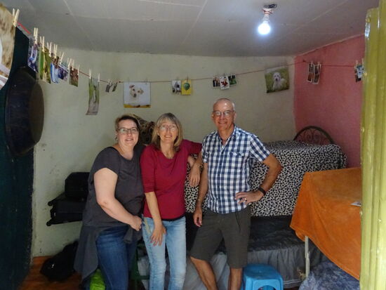 Nun hängt die gesamte Post im Schlafraum  und wir sagen für heute " Good bye"