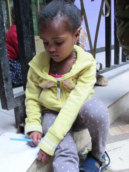 Asne - Dawit und Haptamu waren in der Schule zum Nachmittagsunterricht