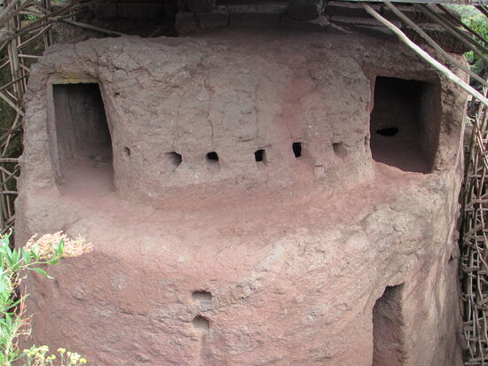 König Lalibela hatte keinen Palast sondern lebte inmitten der Kirchen.
