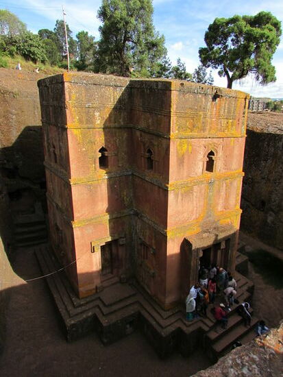 Die Georgskirche ist die berühmteste Kirche - vielfach abgelichtet - auch von uns