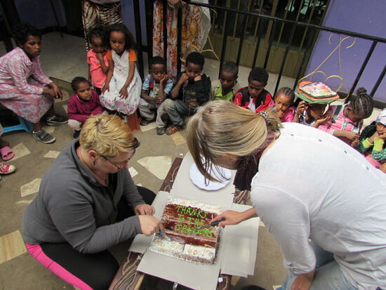 Ein Highlight ist die Torte 