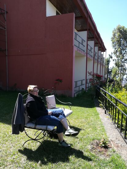 Wir genießen die letzte halbe Stunde 