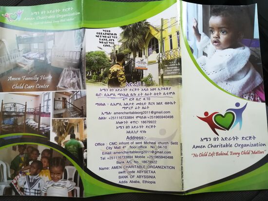 Eine Organisation die ein Waisenhaus in Addis führt.