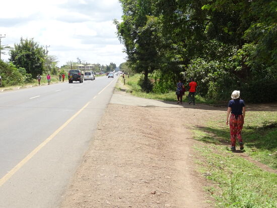 Immer der Straße entlang