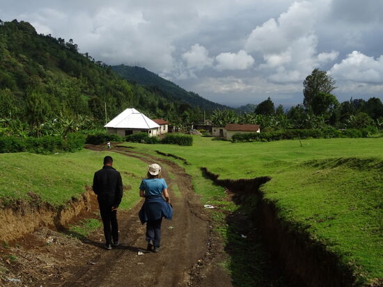 Auf dem Weg zurück zum Auto.