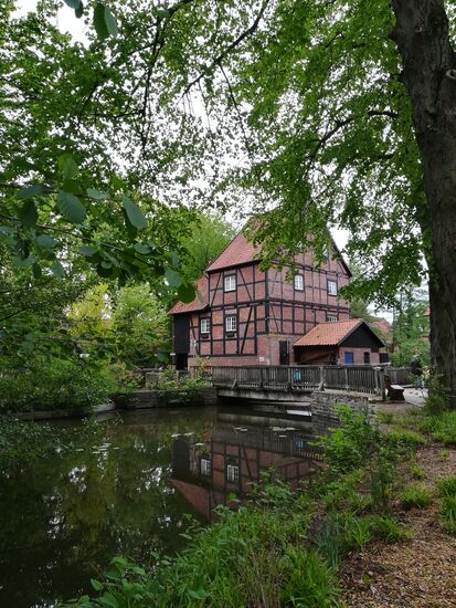 Die Getreidemühle in ihrer ganzen Schönheit.