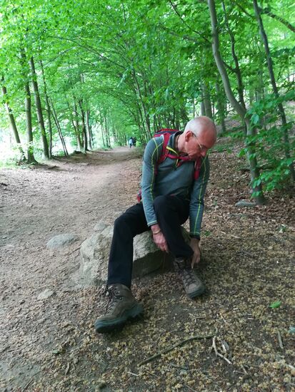 Die Stiefel noch mal richtig schnüren und dann kann es losgehen.