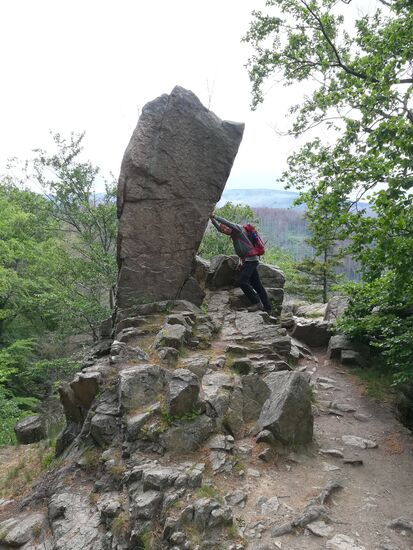 Direkt auf der Strecke kommen wir zum Ilsenstein.