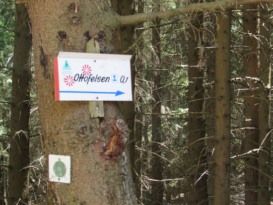 Doch vorher geht es zum Ottofelsen.