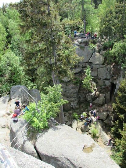 Der Ottofelsen bietet außergewöhnliche Picknickplätze.