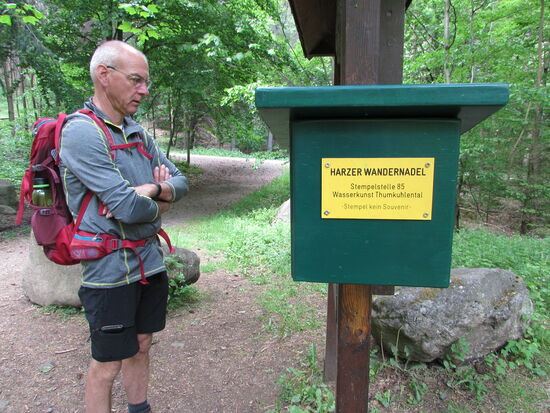 Wenige Schritte weiter gibt es nicht nur Informationen sondern auch den dritten Stempel für diesen Tag.