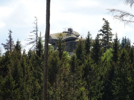 Da oben - der Ottofelsen