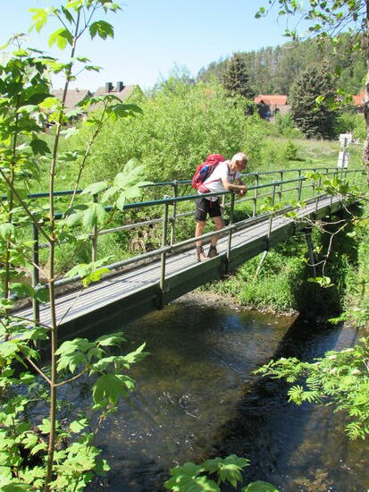 Am Ortseingang Königshütte queren wir noch einmal die Bode.