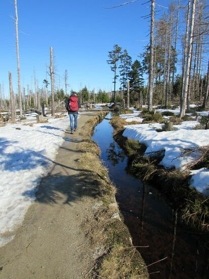 Nun gibt der Abbegraben den weiteren Weg vor.
