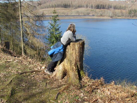 Es gibt viele schöne Aussichten entlang des Sees.