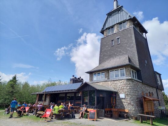 Ein schöner Platz um sich mit Erbsensuppe zu stärken.