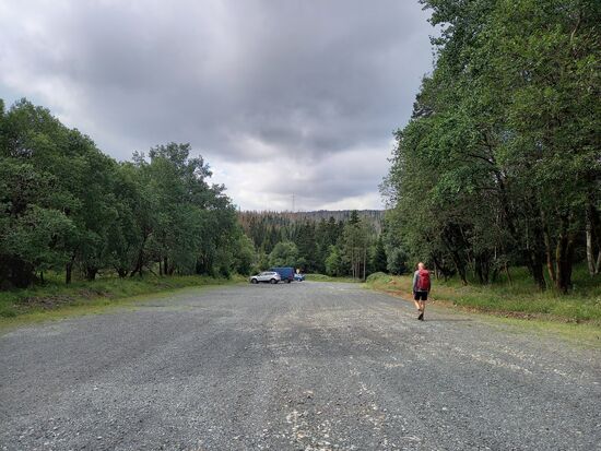 Der Himmel sieht zwar düster aus, aber angeblich soll es trocken bleiben.