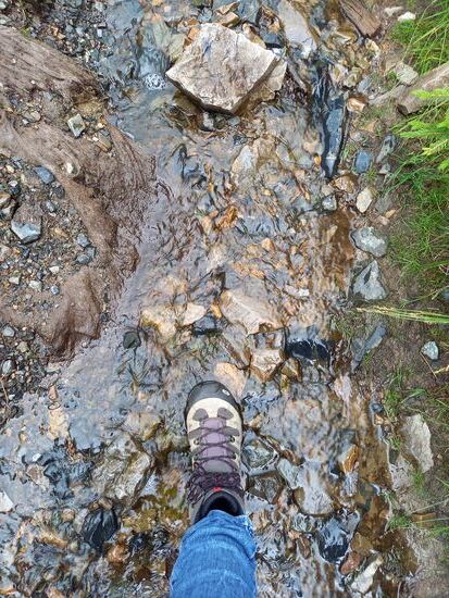 Da ist festes Schuhwerk sehr hilfreich