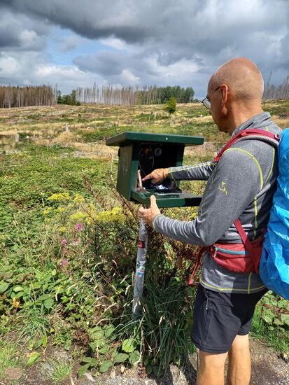 Es dauert nicht lange und wir erreichen Stempelkasten Nr. 3