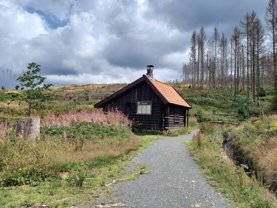 An der Hütte gibt es Informationen zum Dammgraben