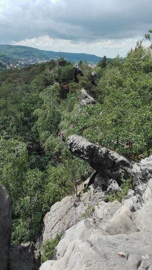 Ein weiterer Blick auf die bizarre Felsformation