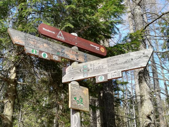 Die Wanderrouten sind im allgemeinen sehr gut beschildert.