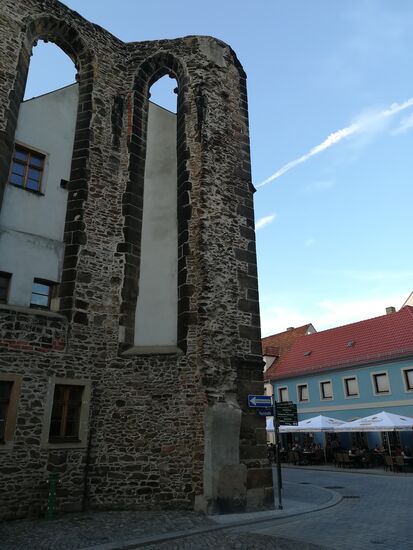 In dem Lokal unterhalb der Kloster- Mauer haben wir gut zu Abend gegessen..