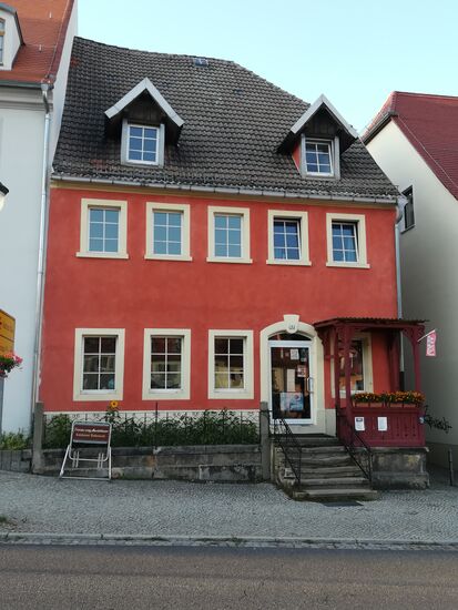 Die Bäckerei und Pension Uwe Behnisch, direkt am Marktplatz.