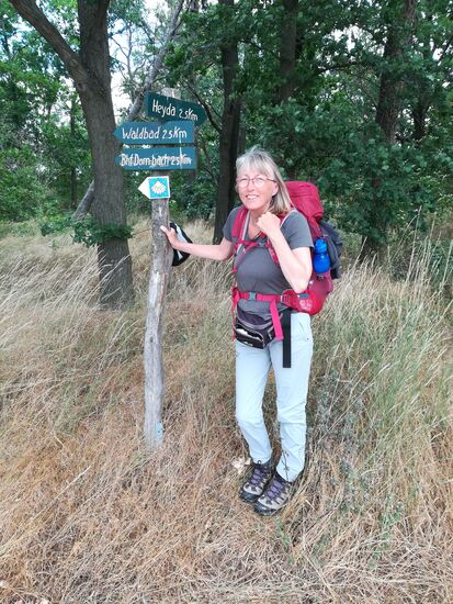 Wieder auf dem Pilger Weg.