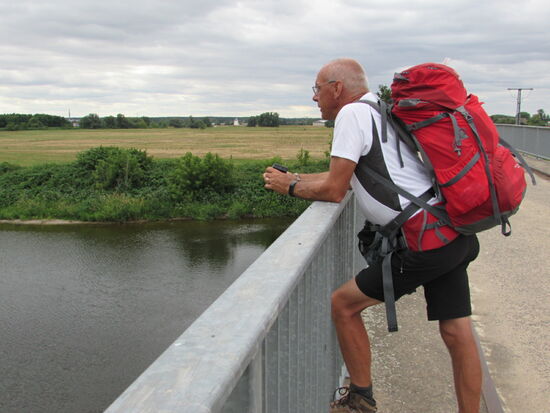 Schließlich überqueren wir die Mulde und wir gehen nun Schritt für Schritt weiter Richtung Machern.